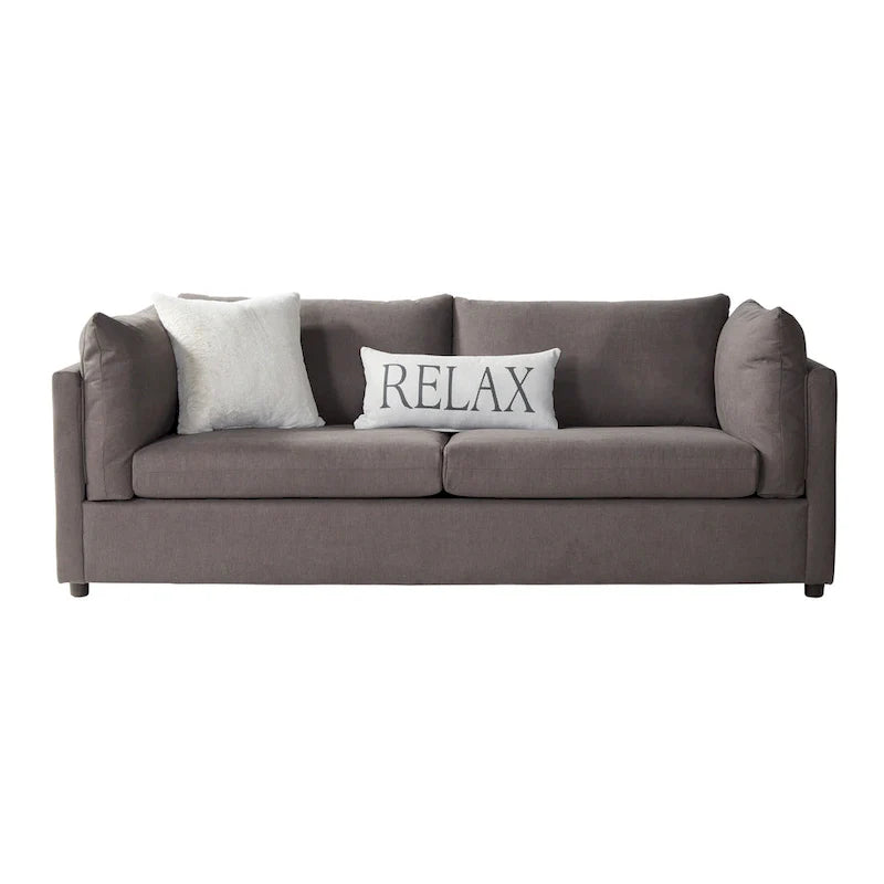 Ensemble de canapé 3 places et fauteuil câlin en tissu Enda Pillow Back de Roundhill Furniture