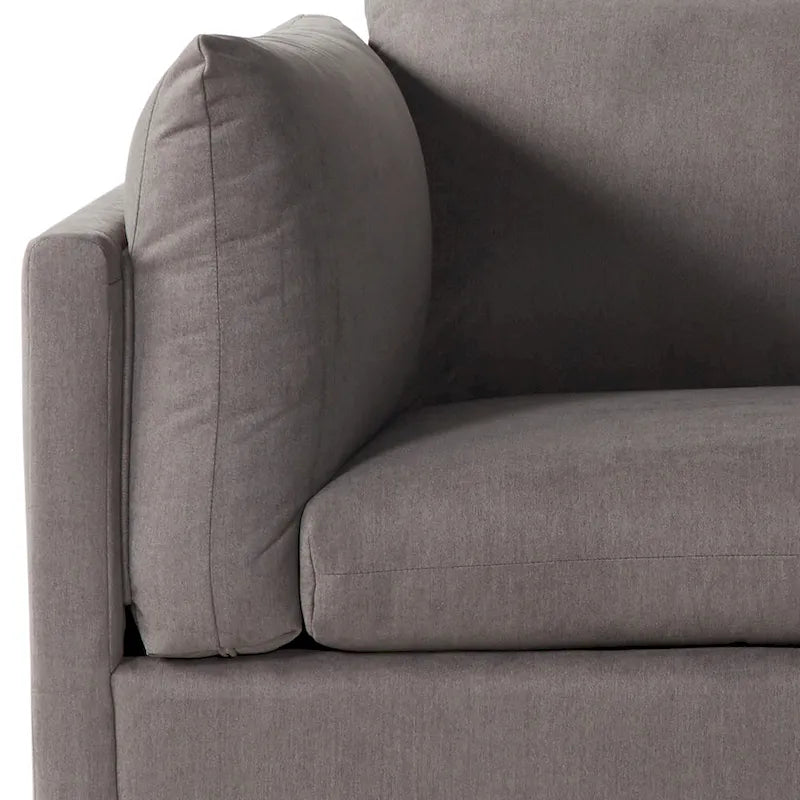 Ensemble de canapé 3 places et fauteuil câlin en tissu Enda Pillow Back de Roundhill Furniture
