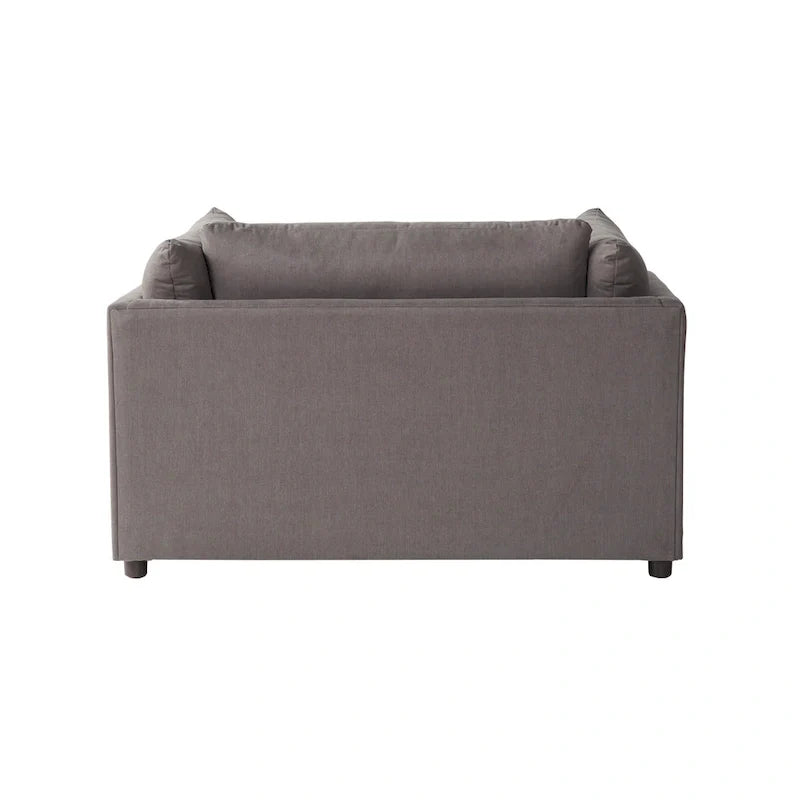 Ensemble de canapé 3 places et fauteuil câlin en tissu Enda Pillow Back de Roundhill Furniture