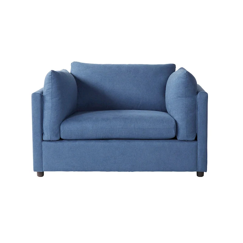Ensemble de canapé 3 places et fauteuil câlin en tissu Enda Pillow Back de Roundhill Furniture
