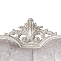 Fauteuil traditionnel Clarissa de Furniture of America avec dossier capitonné et coussin décoratif