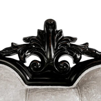 Fauteuil traditionnel Clarissa de Furniture of America avec dossier capitonné et coussin décoratif