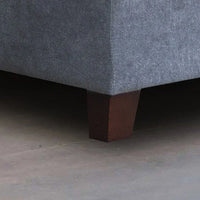 Canapé Sectionnel en Tissu Diego 103.5 pouces avec Méridienne Droite, Pouf de Rangement et 2 Coussins Décoratifs