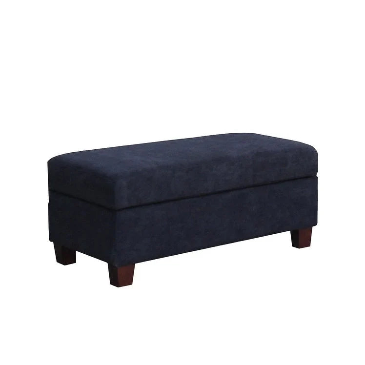 Canapé Sectionnel en Tissu Diego 103.5 pouces avec Méridienne Droite, Pouf de Rangement et 2 Coussins Décoratifs