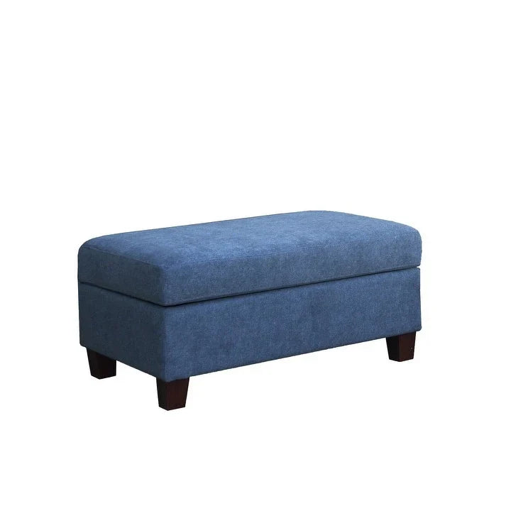 Canapé Sectionnel en Tissu Diego 103.5 pouces avec Méridienne Droite, Pouf de Rangement et 2 Coussins Décoratifs