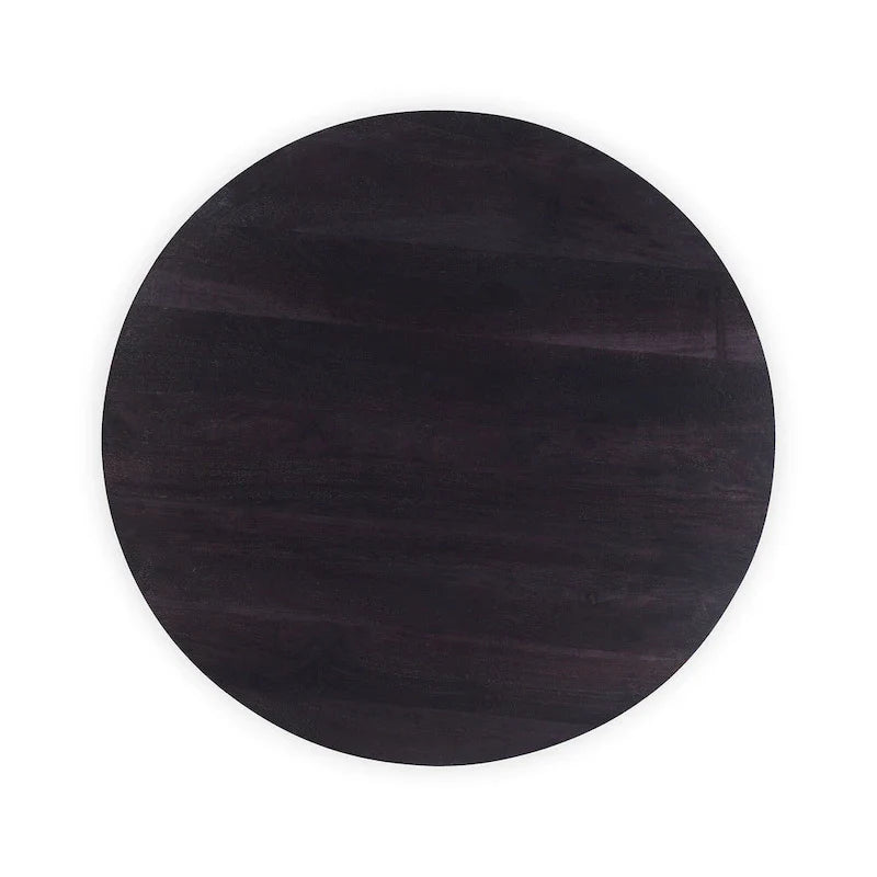 Table basse ronde moderne en bois d'acacia massif Aurelle Home