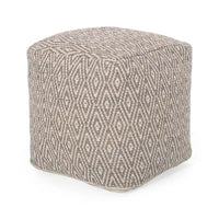 Poufs en coton faits à la main Boven par Christopher Knight Home