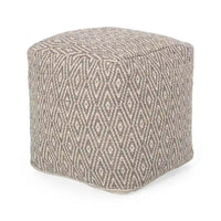 Poufs en coton faits à la main Boven par Christopher Knight Home