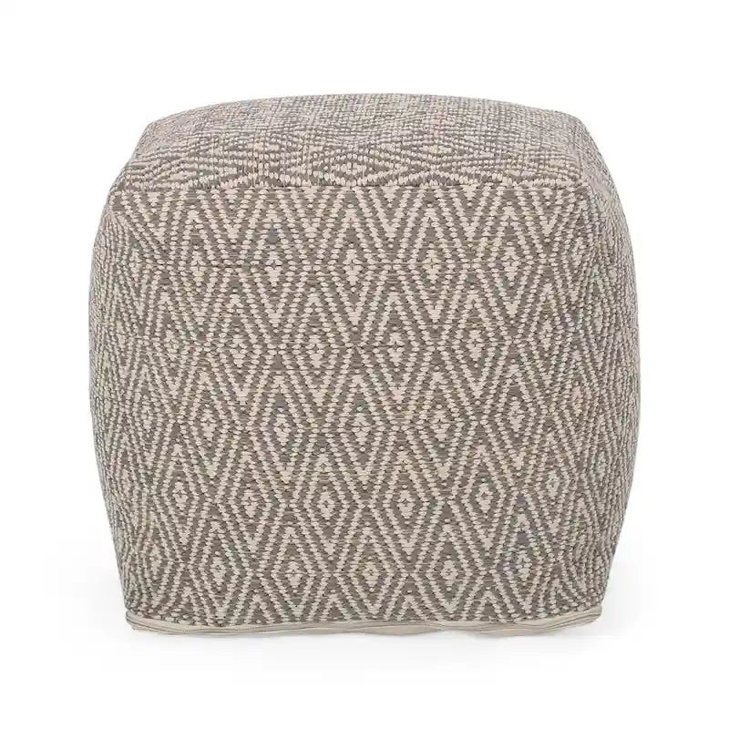 Poufs en coton faits à la main Boven par Christopher Knight Home