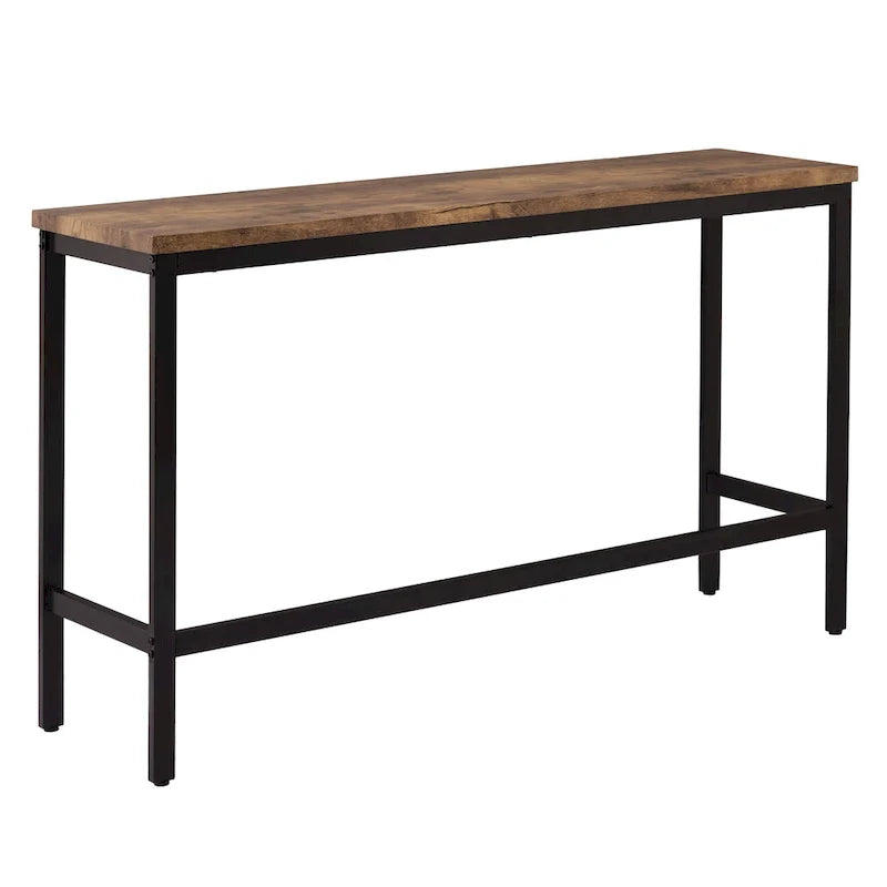 Ensemble de table à manger extra-longue avec 3 tabourets pub