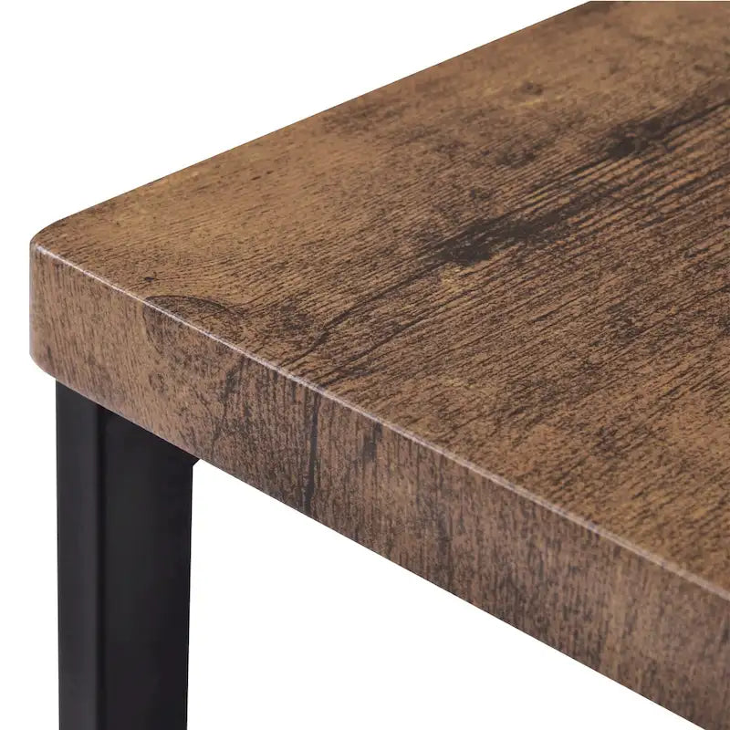 Ensemble de table à manger extra-longue avec 3 tabourets pub