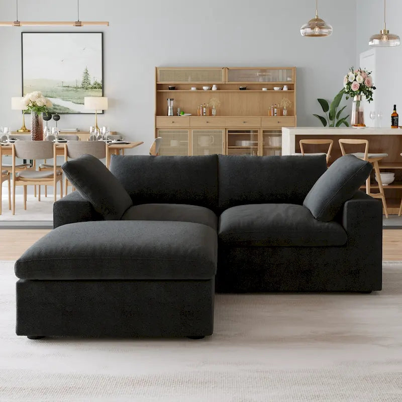 Canapé sectionnel modulable convertible moderne pour salon