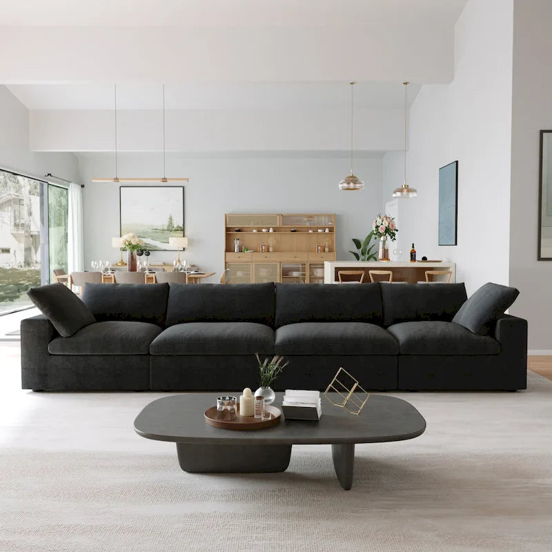 Canapé sectionnel modulable convertible moderne pour salon