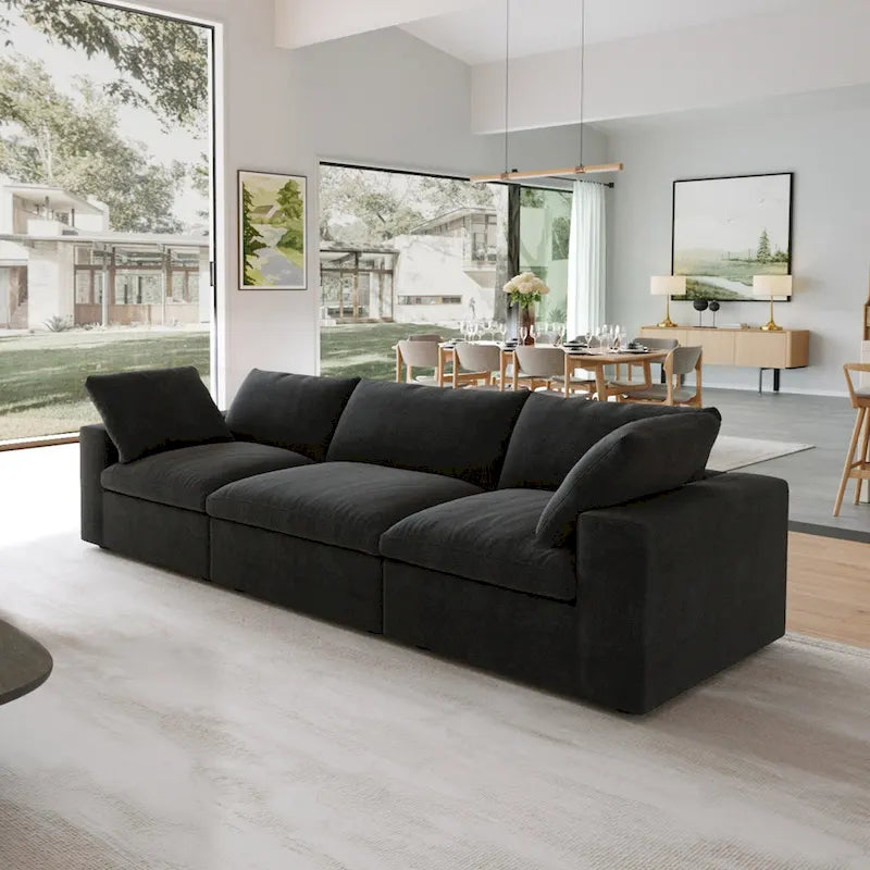 Canapé sectionnel modulable convertible moderne pour salon