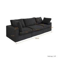 Canapé sectionnel modulable convertible moderne pour salon