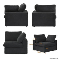 Canapé sectionnel modulable convertible moderne pour salon
