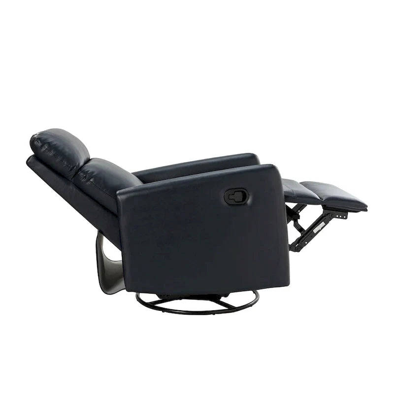 Lyle Fauteuil inclinable pivotant manuel avec base métallique