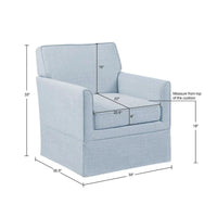 Fauteuil d'appoint déhoussable 510 Design Paula - 30 po L x 30,5 po P x 33 po H