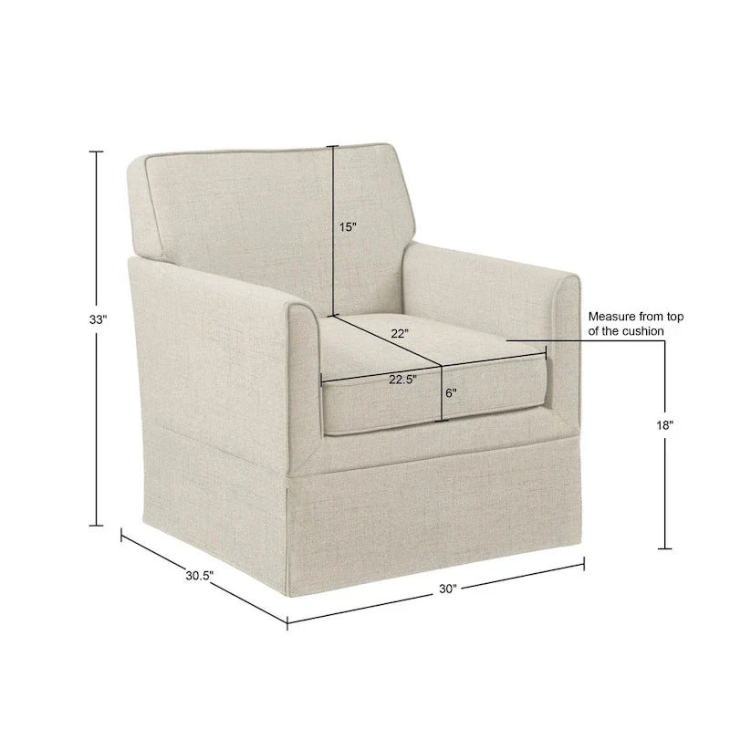 Fauteuil d'appoint déhoussable 510 Design Paula - 30 po L x 30,5 po P x 33 po H