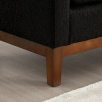 Banc élégant rembourré,avec pieds en bois