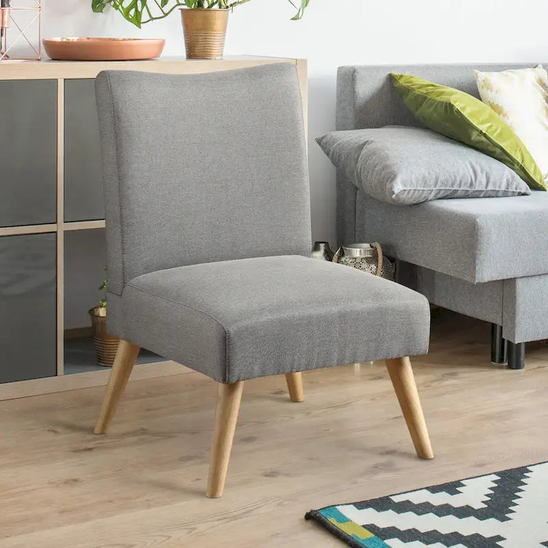 Fauteuil d'appoint rembourré en tissu Pind Mid-Century Modern par Furniture of America