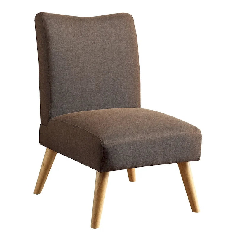 Fauteuil d'appoint rembourré en tissu Pind Mid-Century Modern par Furniture of America