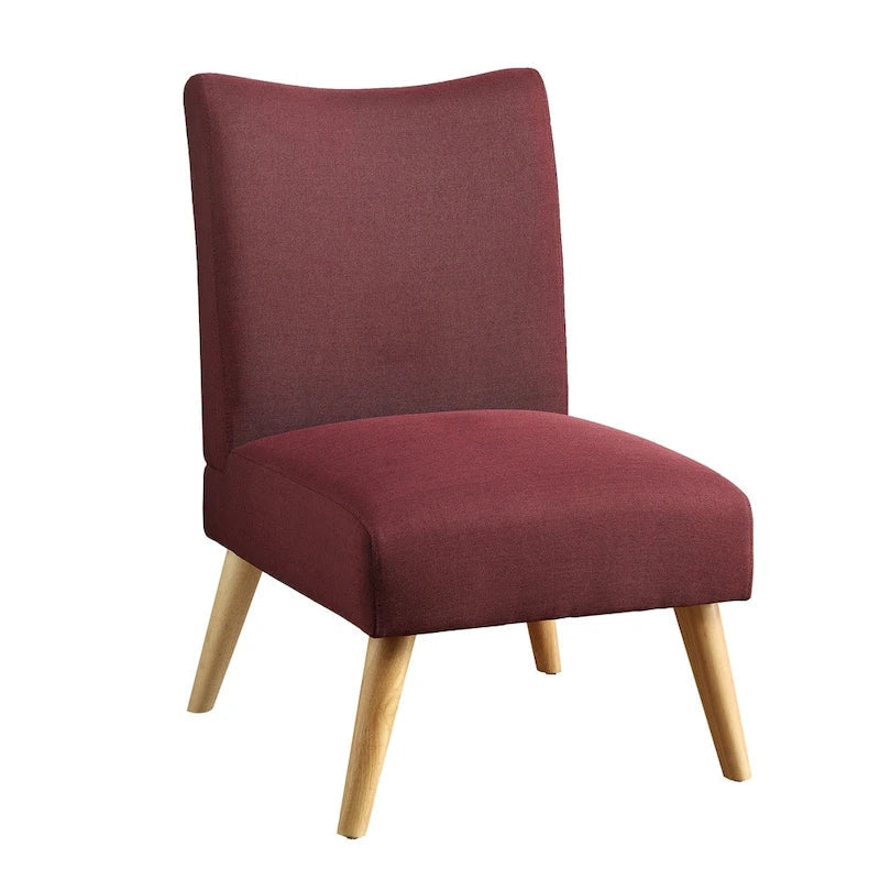 Fauteuil d'appoint rembourré en tissu Pind Mid-Century Modern par Furniture of America