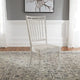 Chaise d'appoint à dossier à barreaux Magnolia Manor blanc antique écorce vieillie (lot de 2)