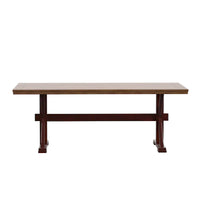 Table à manger Eleanor de 78 pouces en chêne avec piètement en X par iNSPIRE Q Classic