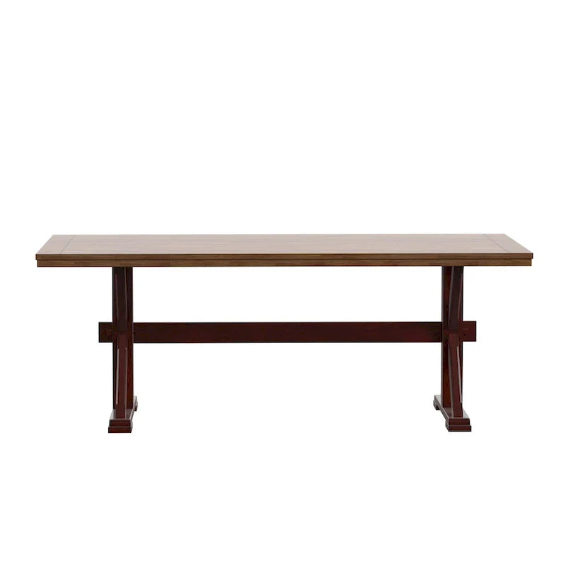 Table à manger Eleanor de 78 pouces en chêne avec piètement en X par iNSPIRE Q Classic