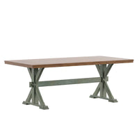 Table à manger Eleanor de 78 pouces en chêne avec piètement en X par iNSPIRE Q Classic