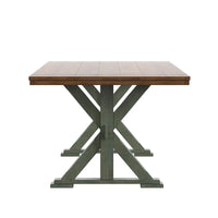 Table à manger Eleanor de 78 pouces en chêne avec piètement en X par iNSPIRE Q Classic