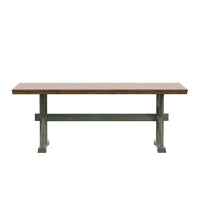 Table à manger Eleanor de 78 pouces en chêne avec piètement en X par iNSPIRE Q Classic