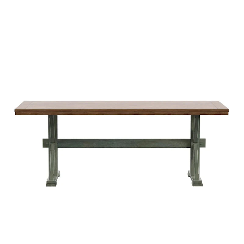Table à manger Eleanor de 78 pouces en chêne avec piètement en X par iNSPIRE Q Classic