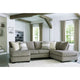 Canapé sectionnel 2 places avec méridienne Signature Design by Ashley Creswell, gris - 125L x 87P x 39H