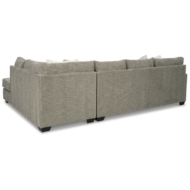 Canapé sectionnel 2 places avec méridienne Signature Design by Ashley Creswell, gris - 125L x 87P x 39H