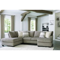 Canapé sectionnel 2 places avec méridienne Signature Design by Ashley Creswell, gris - 125L x 87P x 39H