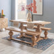 Banc de salle à manger Quinlan en bois massif
