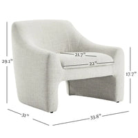 Fauteuil d'appoint surdimensionné Tracy Modern