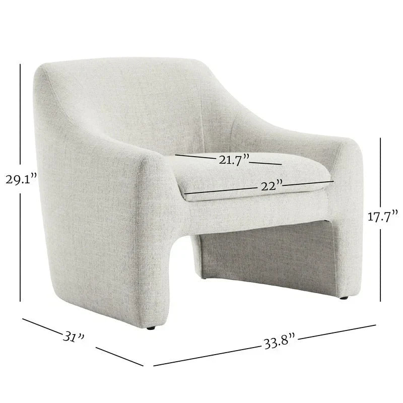 Fauteuil d'appoint surdimensionné Tracy Modern