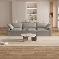 Canapé Sectionnel 3 Pièces Contemporain Moelleux Commix 120 pouces avec Coussins Garnis de Plumes