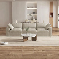 Canapé Sectionnel 3 Pièces Contemporain Moelleux Commix 120 pouces avec Coussins Garnis de Plumes