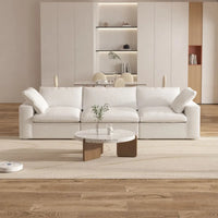 Canapé Sectionnel 3 Pièces Contemporain Moelleux Commix 120 pouces avec Coussins Garnis de Plumes