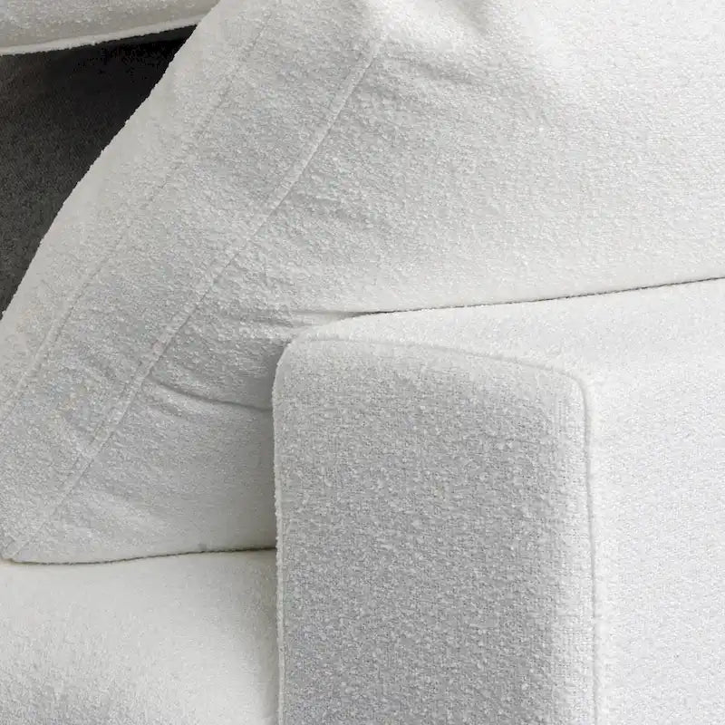 Canapé Sectionnel 3 Pièces Contemporain Moelleux Commix 120 pouces avec Coussins Garnis de Plumes