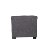 MJL Furniture Pouf carré capitonné 4 boutons en bois massif