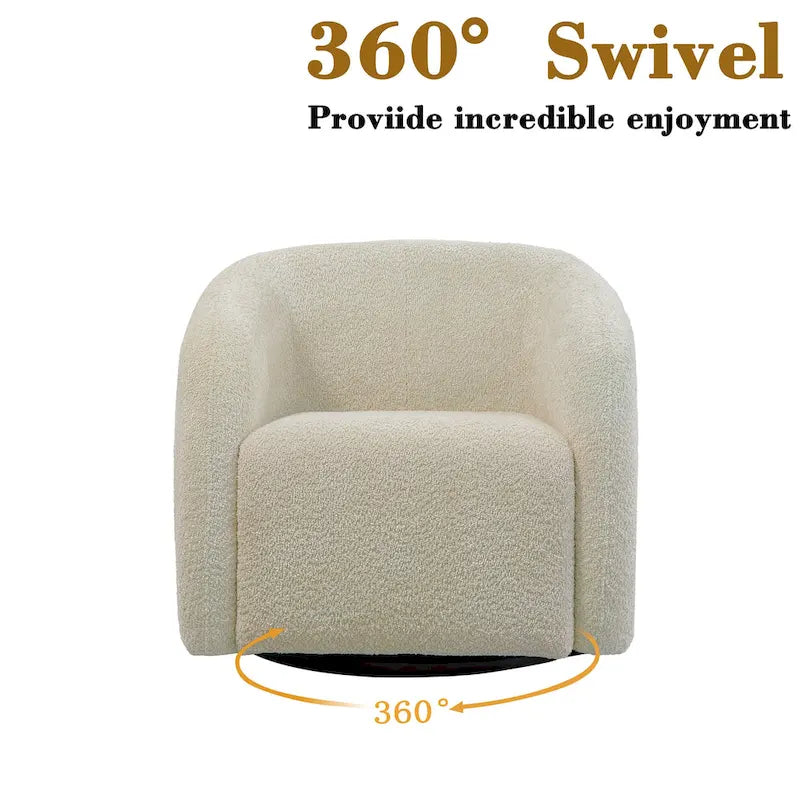 Kiptin - Fauteuil d'appoint tonneau pivotant à 360 degrés 31,7 pouces de large (lot de 2)