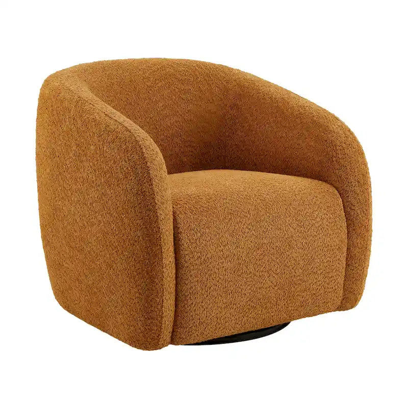 Kiptin - Fauteuil d'appoint tonneau pivotant à 360 degrés 31,7 pouces de large (lot de 2)