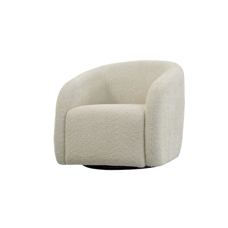 Kiptin - Fauteuil d'appoint tonneau pivotant à 360 degrés 31,7 pouces de large (lot de 2)