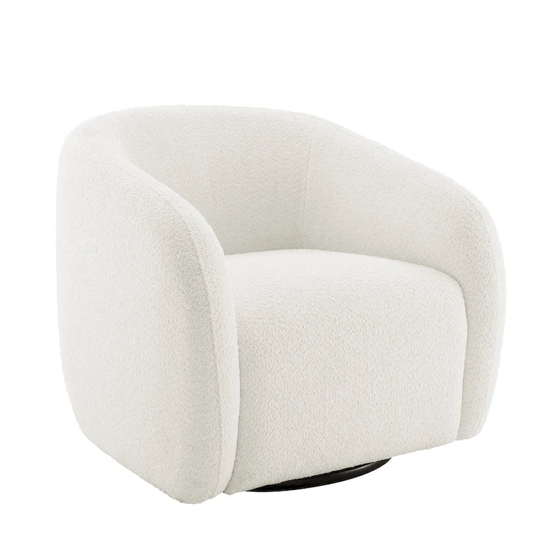 Kiptin - Fauteuil d'appoint tonneau pivotant à 360 degrés 31,7 pouces de large (lot de 2)