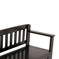 WYNDENHALL Riverside Banc de rangement contemporain en bois massif pour entrée de 122 cm de large - 51 cm de large